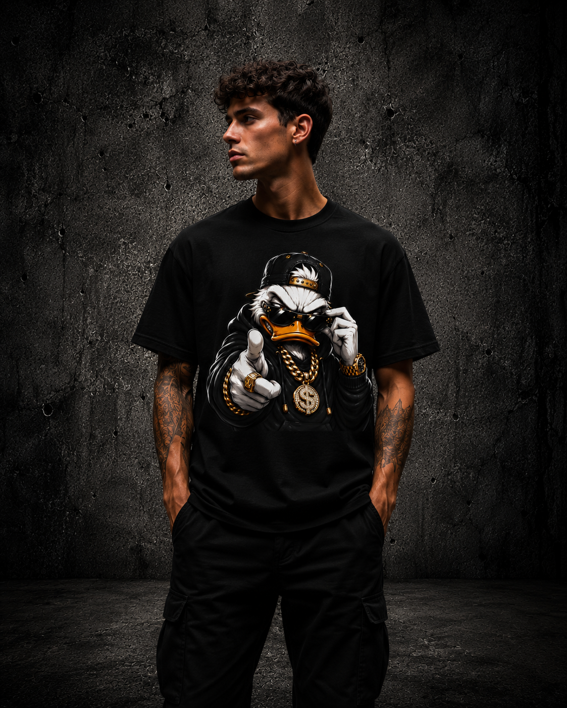 Gangster Duck T-Shirt — Unisex