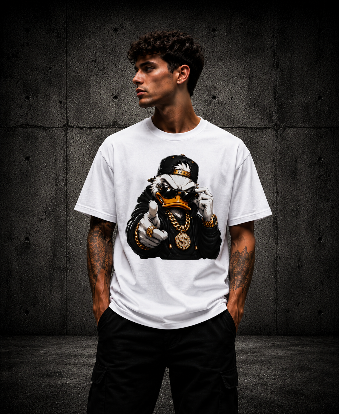 Gangster Duck T-Shirt — Unisex